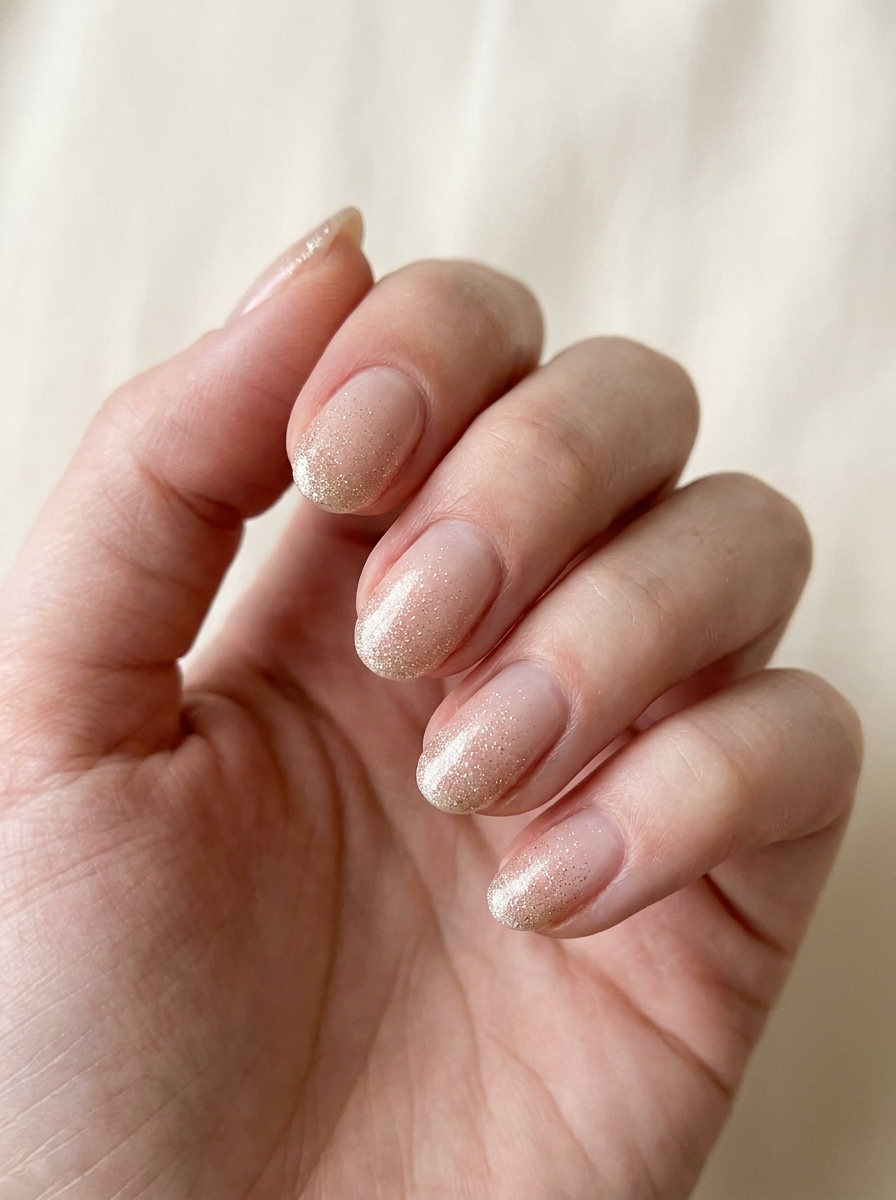 Glitter Tips als Einfache Nageldesigns Inspiration 2026